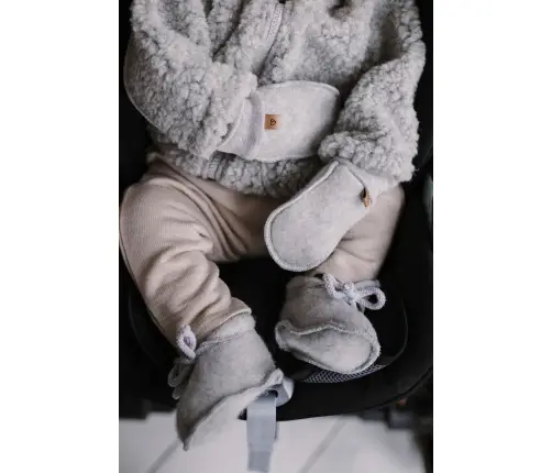 Wool baby shoes Sierra S 0-6m grey