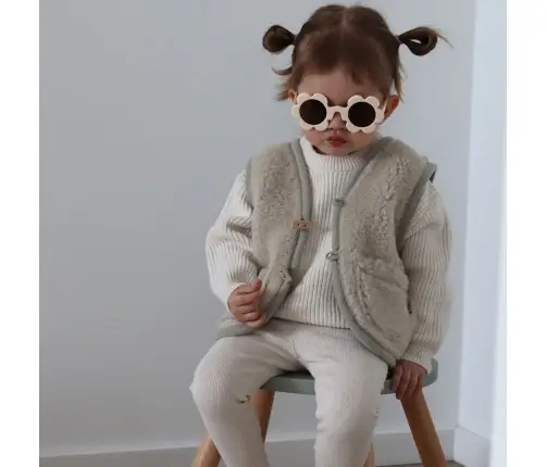 Bērnu vilnas veste Nevada 110/116 beige