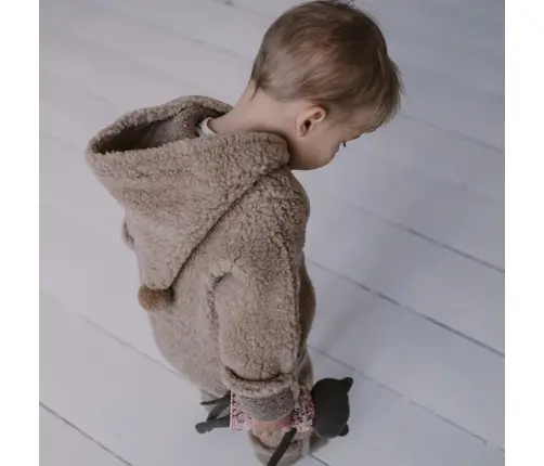 Wool romper suit Nevada 86/92 brown