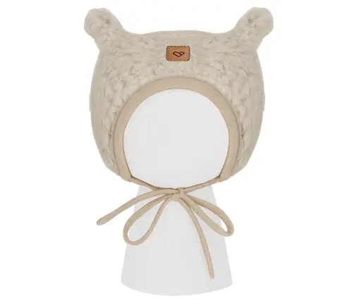 Vilnonė kepurė Violet Nevada S 0-6m beige