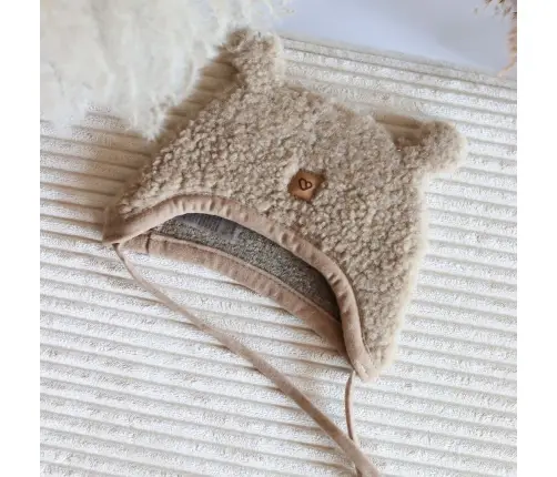 Wool cap Violet Nevada S 0-6m brown