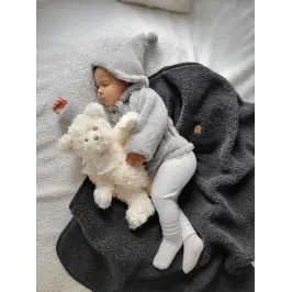 Wool romper suit Nevada 50/56 grey