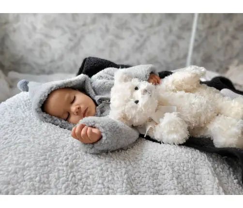 Vilnas kombinezons zīdaiņiem Nevada 50/56 grey