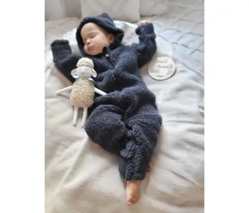 Wool romper suit Nevada 50/56 anthracite