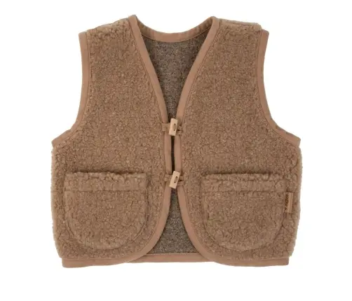 Шерстяная детская жилетка Nevada 122/128 brown