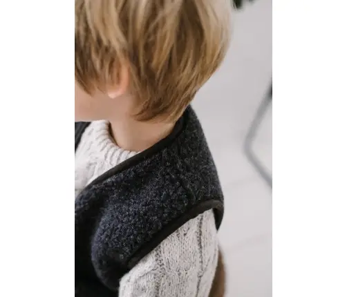Wool baby vest Nevada 134/140 anthracite