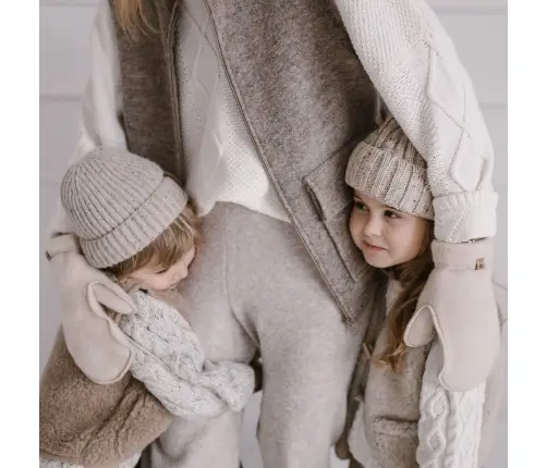 Шерстяная детская жилетка Nevada 134/140 beige