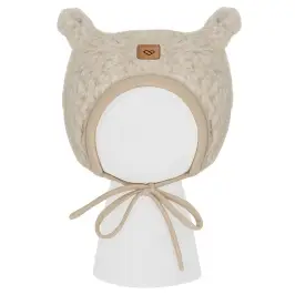 Шапка из шерсти Violet Nevada M 6-12m beige