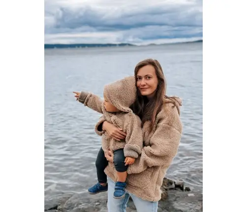 Wool coat for women Zoya Nevada M brown