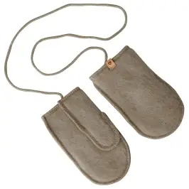 Wool mittens Sierra 1-3y brown