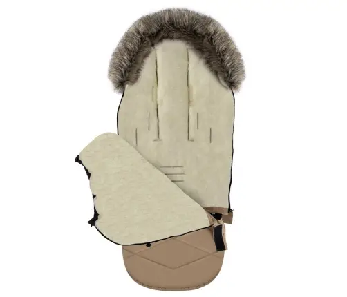 Adjustable footmuff with bag GrowUP Aspen 0-36m vanilla