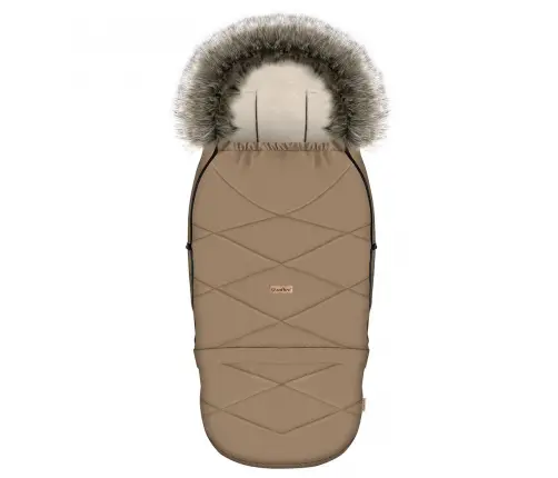 Adjustable footmuff with bag GrowUP Aspen 0-36m latte