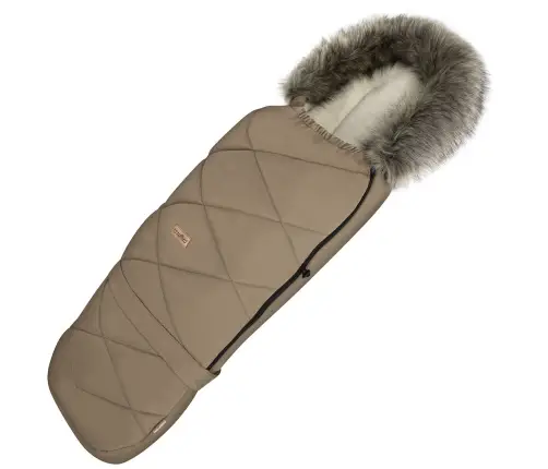 Adjustable footmuff with bag GrowUP Aspen 0-36m latte