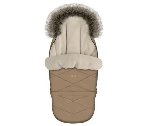 Adjustable footmuff with bag GrowUP Aspen 0-36m latte