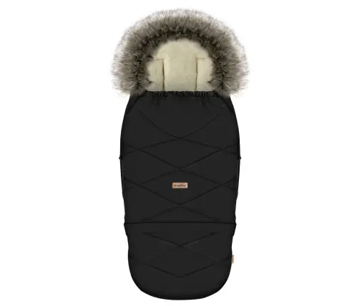 Zaffiro Stroller Footmuff Expandable GrowUP Nordico black