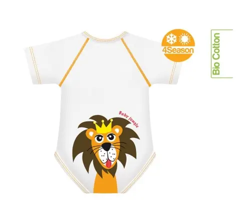 Growing body Bio Cotton 4Season 0-36m lion