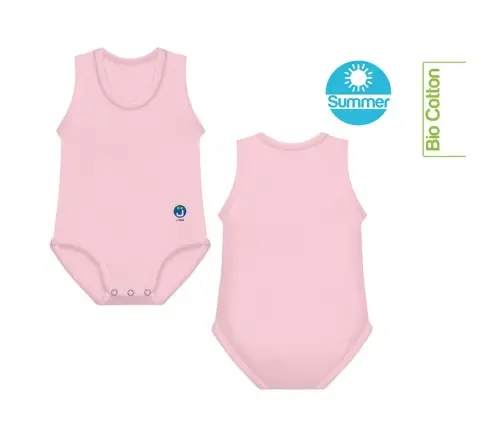 Growing body Bio Cotton Summer 0-36m baby pink