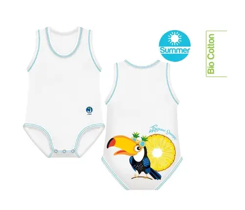 Growing body Bio Cotton Summer 0-36m toucan