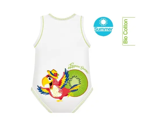 Growing body Bio Cotton Summer 0-36m parrot