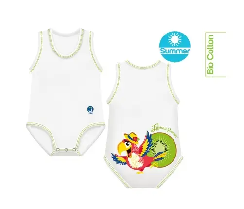 Growing body Bio Cotton Summer 0-36m parrot