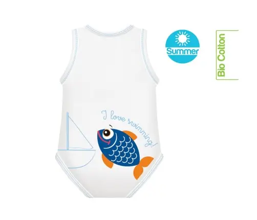 Growing body Bio Cotton Summer 0-36m fish
