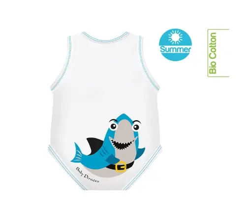 Growing body Bio Cotton Summer 0-36m shark