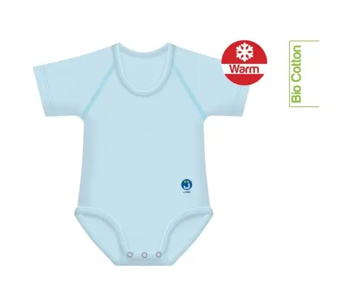 Growing body Bio Cotton Warm 0-36m light blue