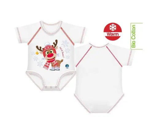 Growing body Bio Cotton Warm 0-36m reindeer
