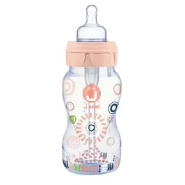 Anti-colic feeding bottle Trendy 260ml peach