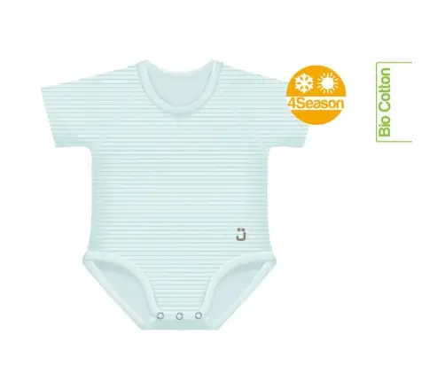 Growing body Bio Cotton 4Season 0-36m water green