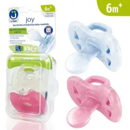 Pacifier Joy 6m+ transp.-rose
