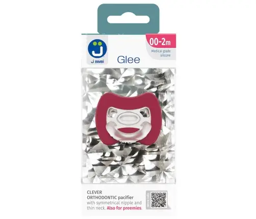 Smart pacifiers Glee 0-2m red