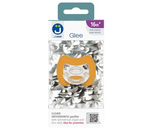 Smart pacifiers Glee 16m+ mustard