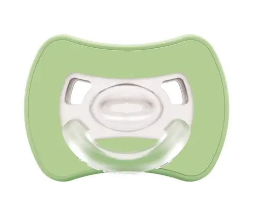 2-pack. Smart pacifiers Glee 6m+ sage-green