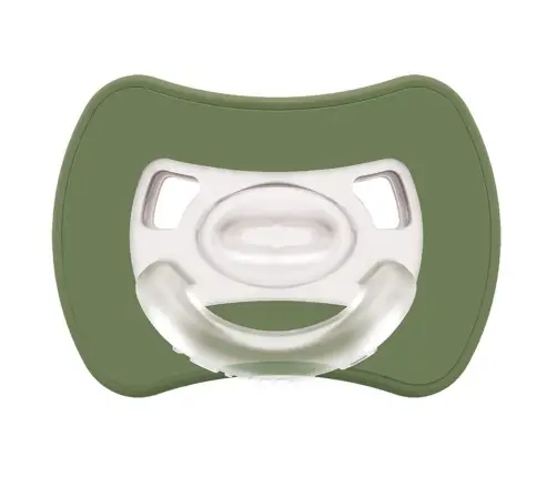 2-pack. Smart pacifiers Glee 16m+ sage-green