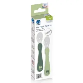 2-pack baby spoons My first spoon pistachio