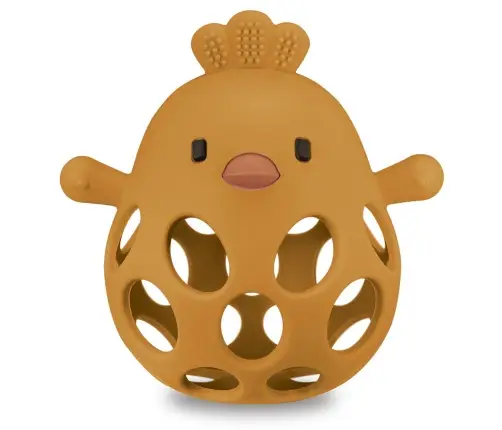 Teether Bite&Play chicken gum massager 6m+ mango