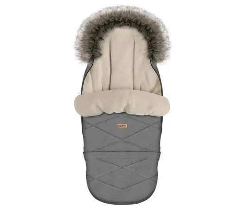 Zaffiro Stroller Footmuff Expandable GrowUP Scandi light grey