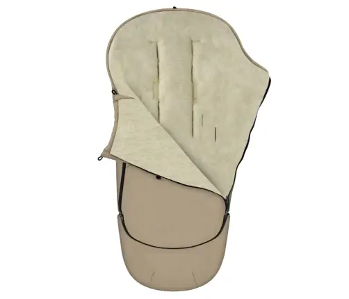 Zaffiro Stroller Footmuff EverGrow Nordico beige
