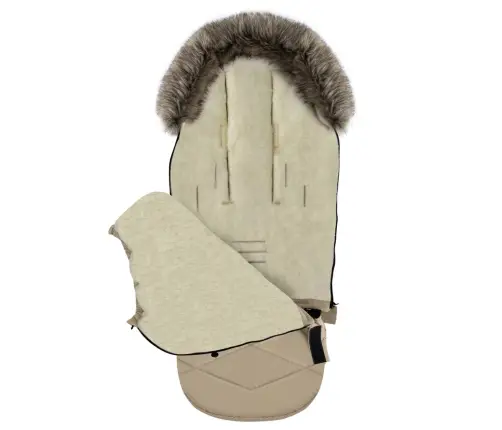 Zaffiro Stroller Footmuff Expandable GrowUP Nordico beige