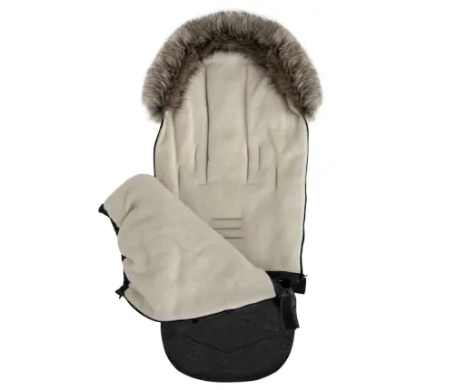 Zaffiro Stroller Footmuff Expandable GrowUP Scandi black