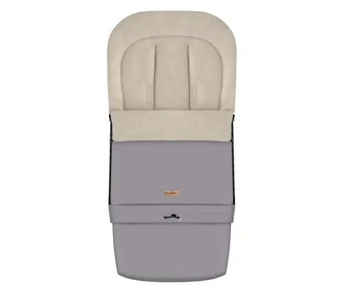 Zaffiro Stroller Footmuff Expandable SleepGrow Aspen steel grey