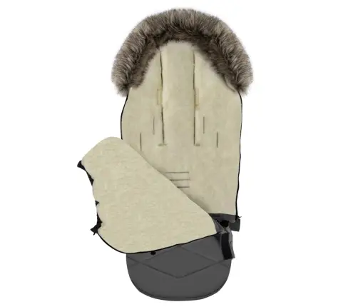 Zaffiro Stroller Footmuff Expandable GrowUP Aspen anthracite