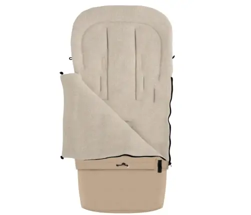 Zaffiro Stroller Footmuff Expandable SleepGrow Scandi beige