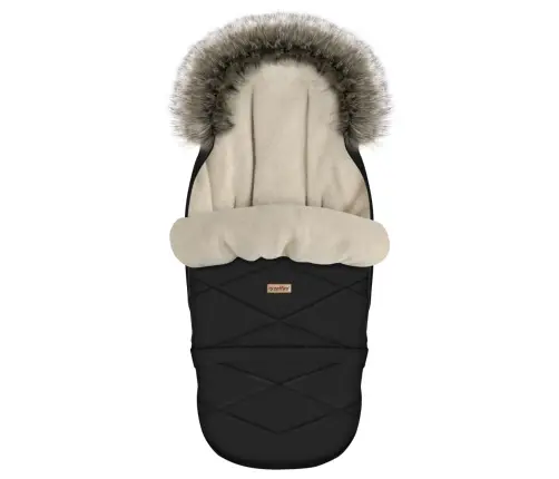 Zaffiro Stroller Footmuff Expandable GrowUP Aspen black