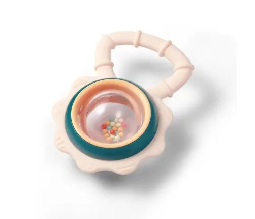 BabyOno rattle with teether Multicolor