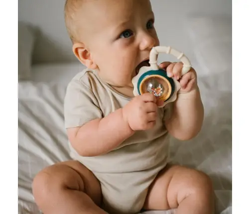BabyOno rattle with teether Multicolor