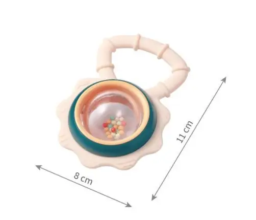 BabyOno rattle with teether Multicolor