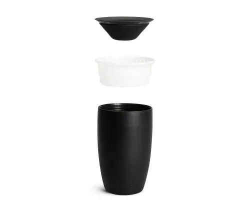 Munchkin harjutustass Miracle 360, 296 ml Black & White