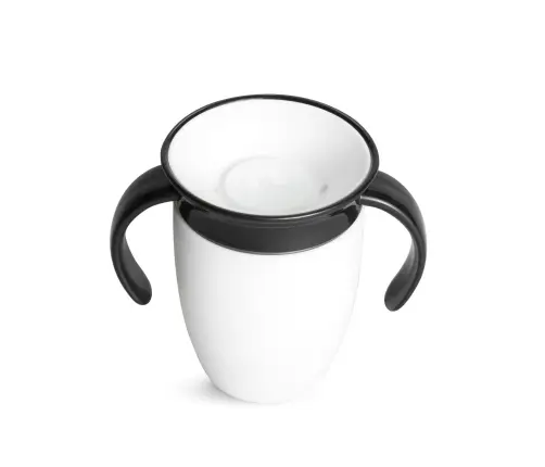 Munchkin harjutustass sangadega 207ml, Black/White